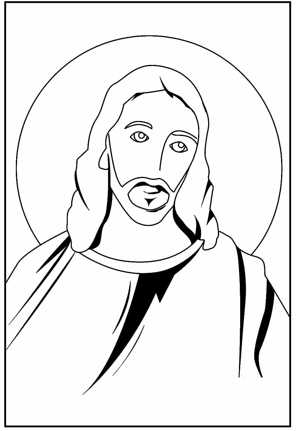 Desenho deImprimível Jesus para colorir