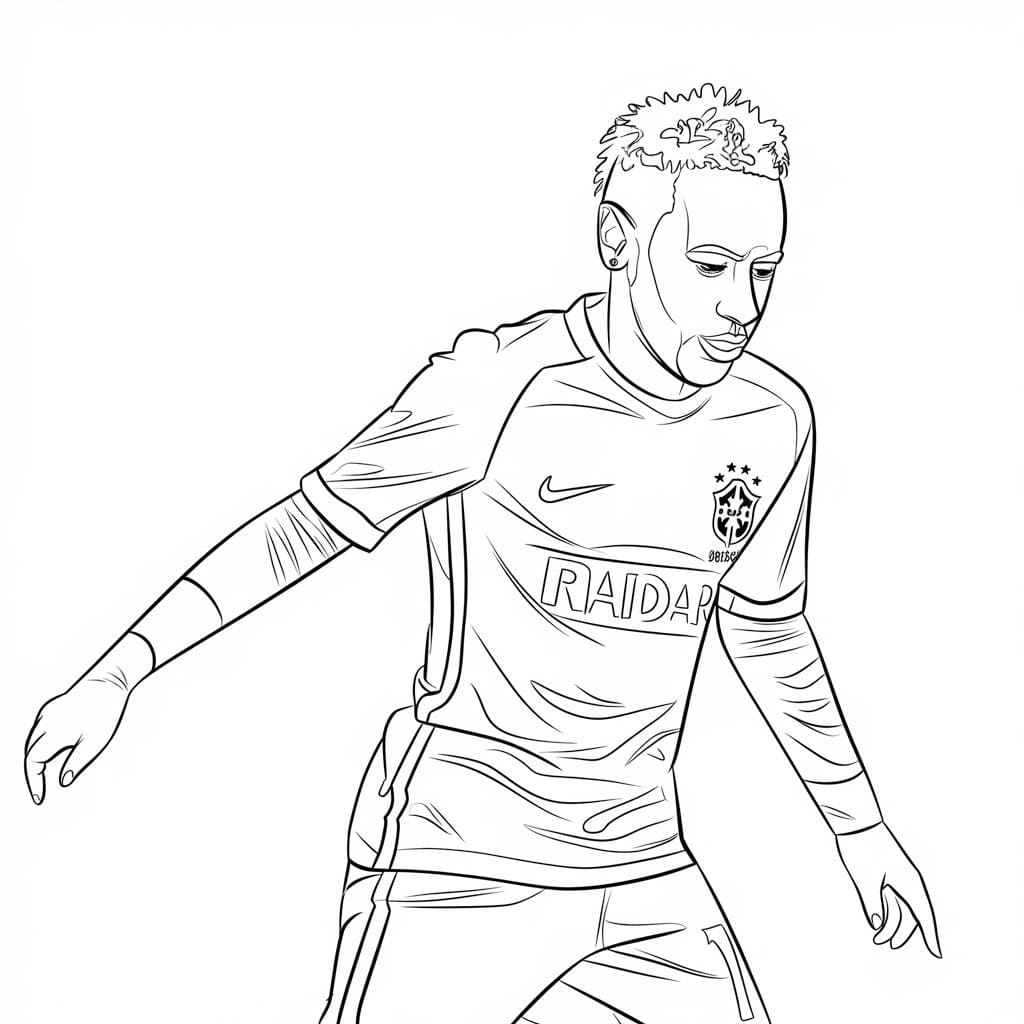 Desenho deImprimível Neymar para colorir