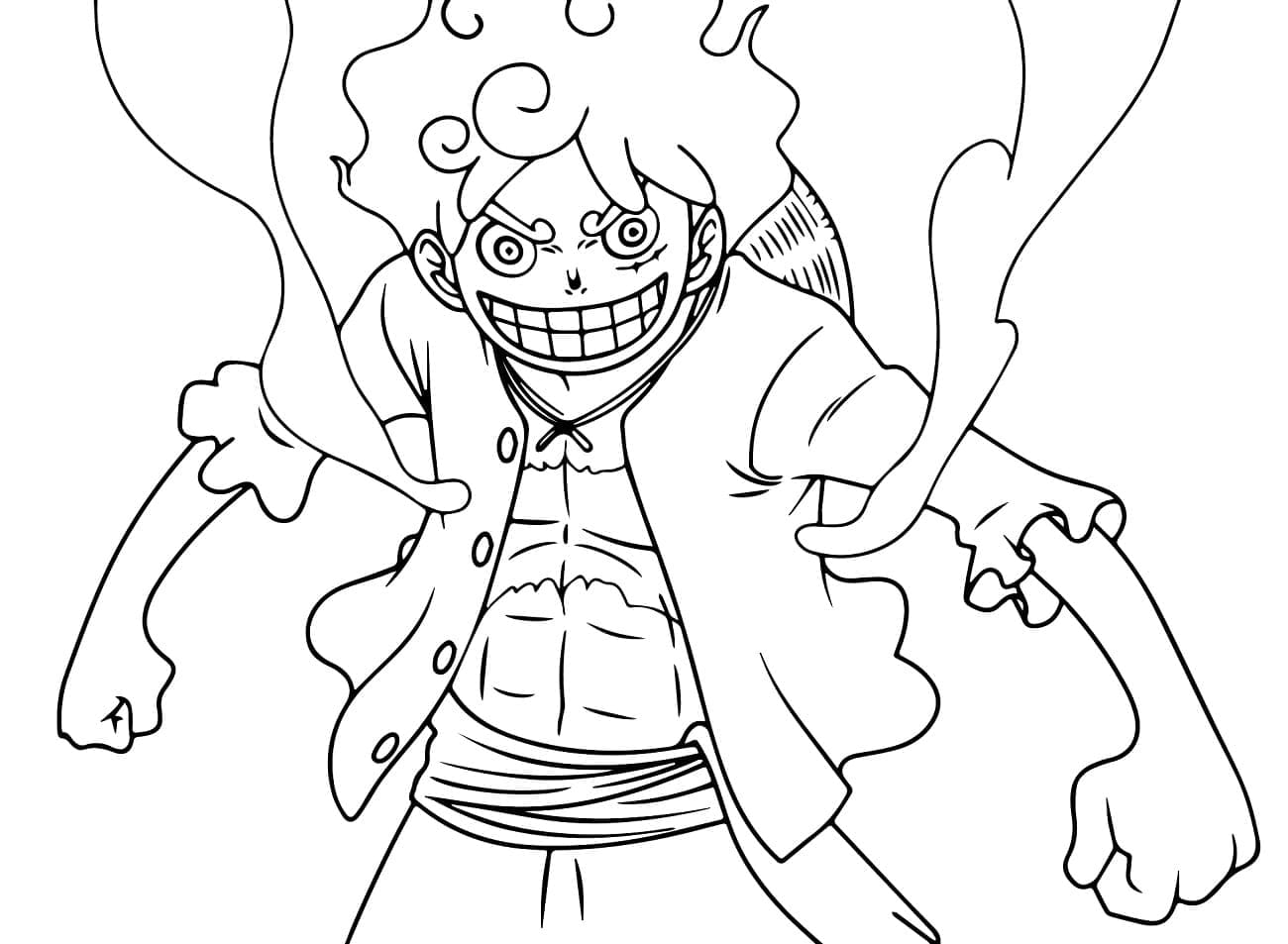 Desenhos de Luffy para colorir