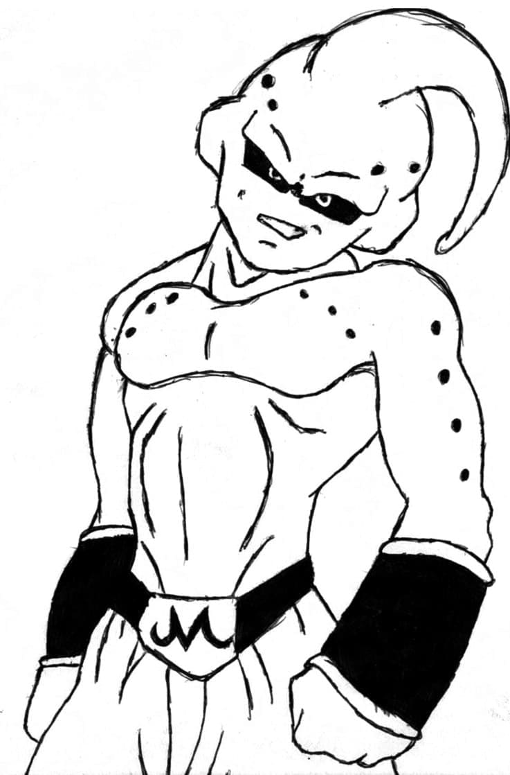 Desenho deMajin Boo de Dragon Ball Z para colorir