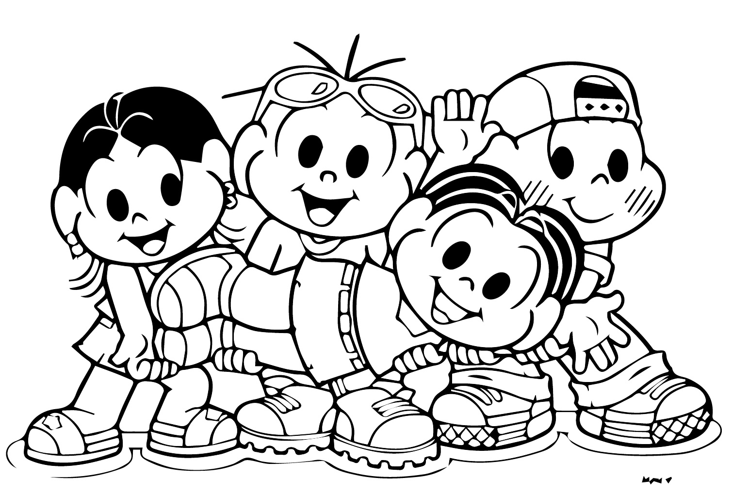 Desenhos de Turma da Mônica para colorir