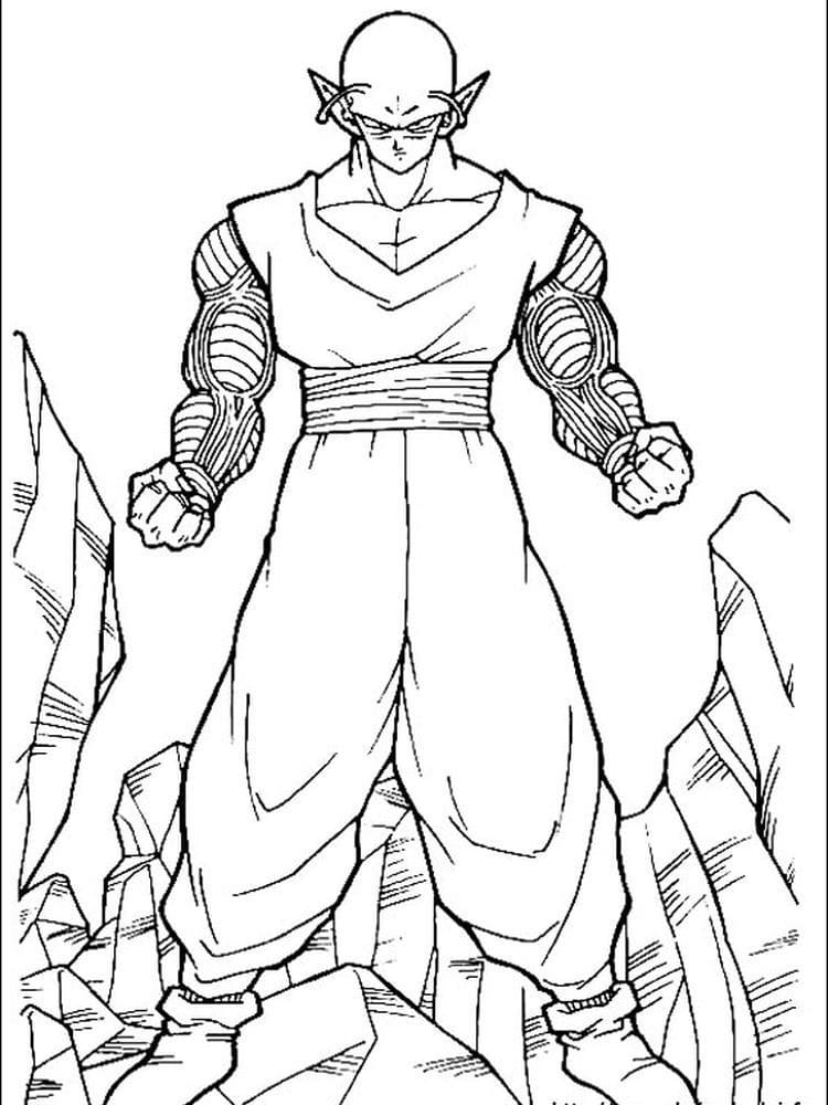 Desenho dePiccolo de Anime Dragon Ball Z para colorir