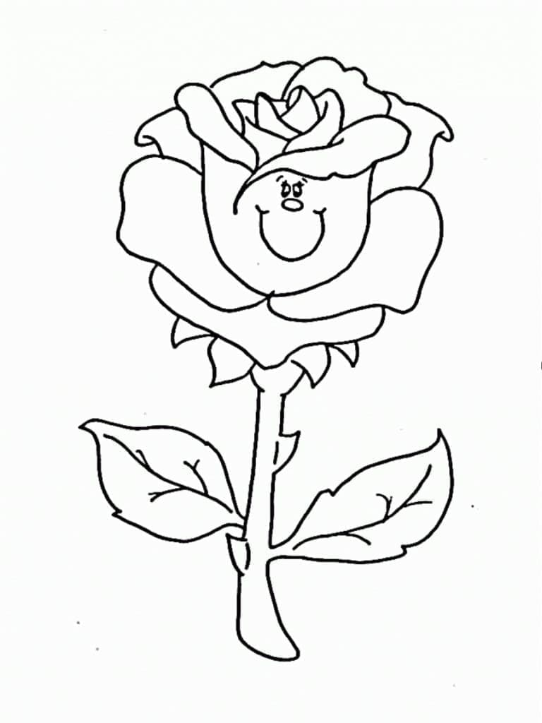 Desenho de Rosa Fofa para colorir