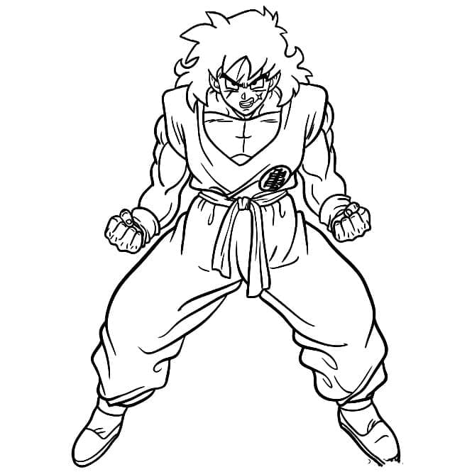 Desenho deYamcha de Dragon Ball Z para colorir