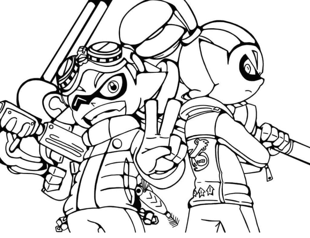 Desenhos de Splatoon para colorir