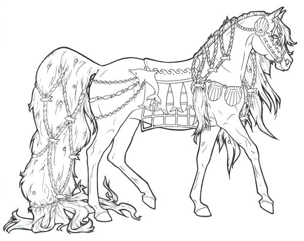 Desenho de Cavalo Impressionante para colorir