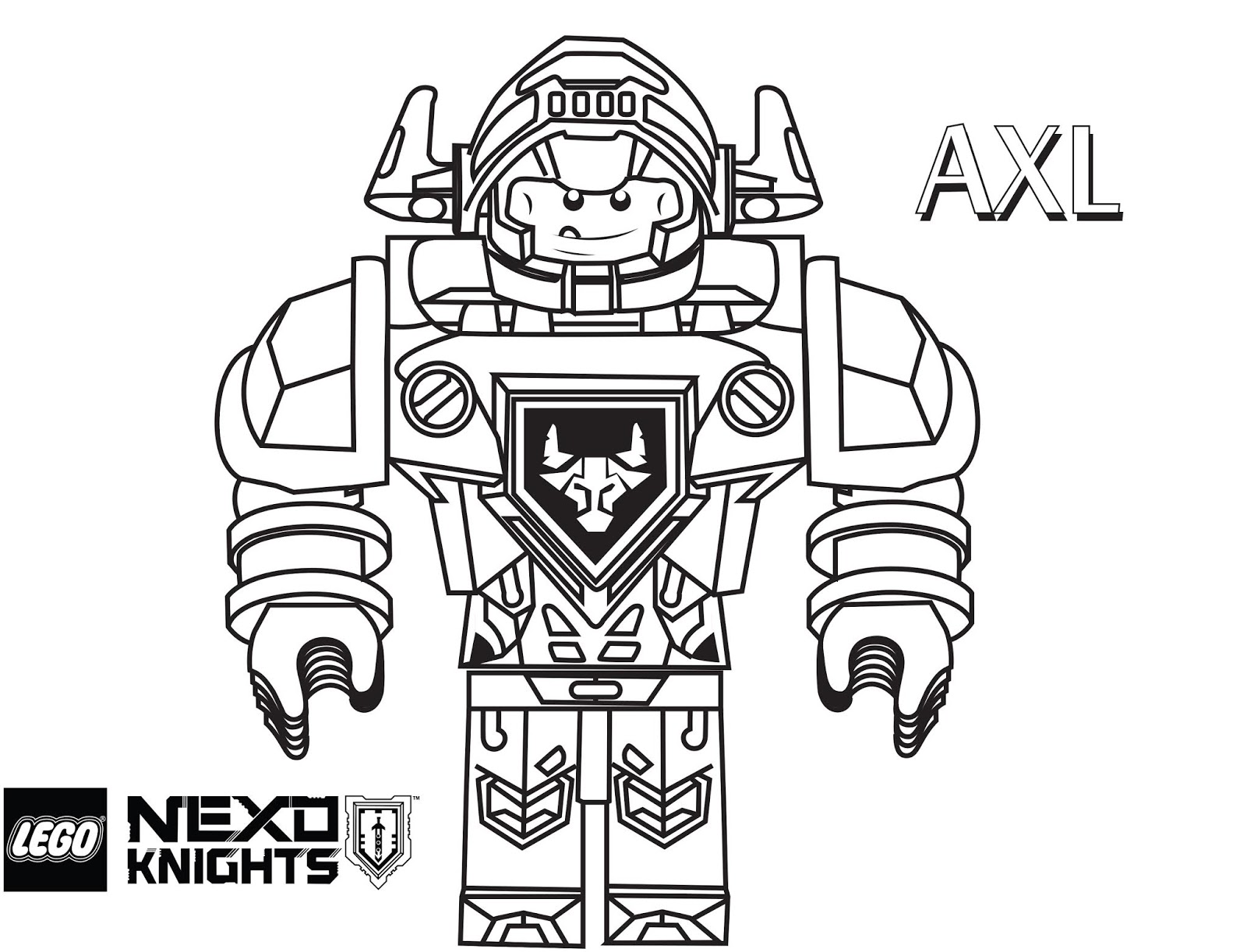 Desenhos de Axl para colorir