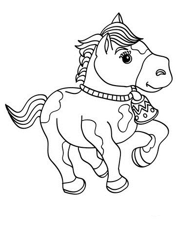 Desenho de Cavalo Bebê para colorir