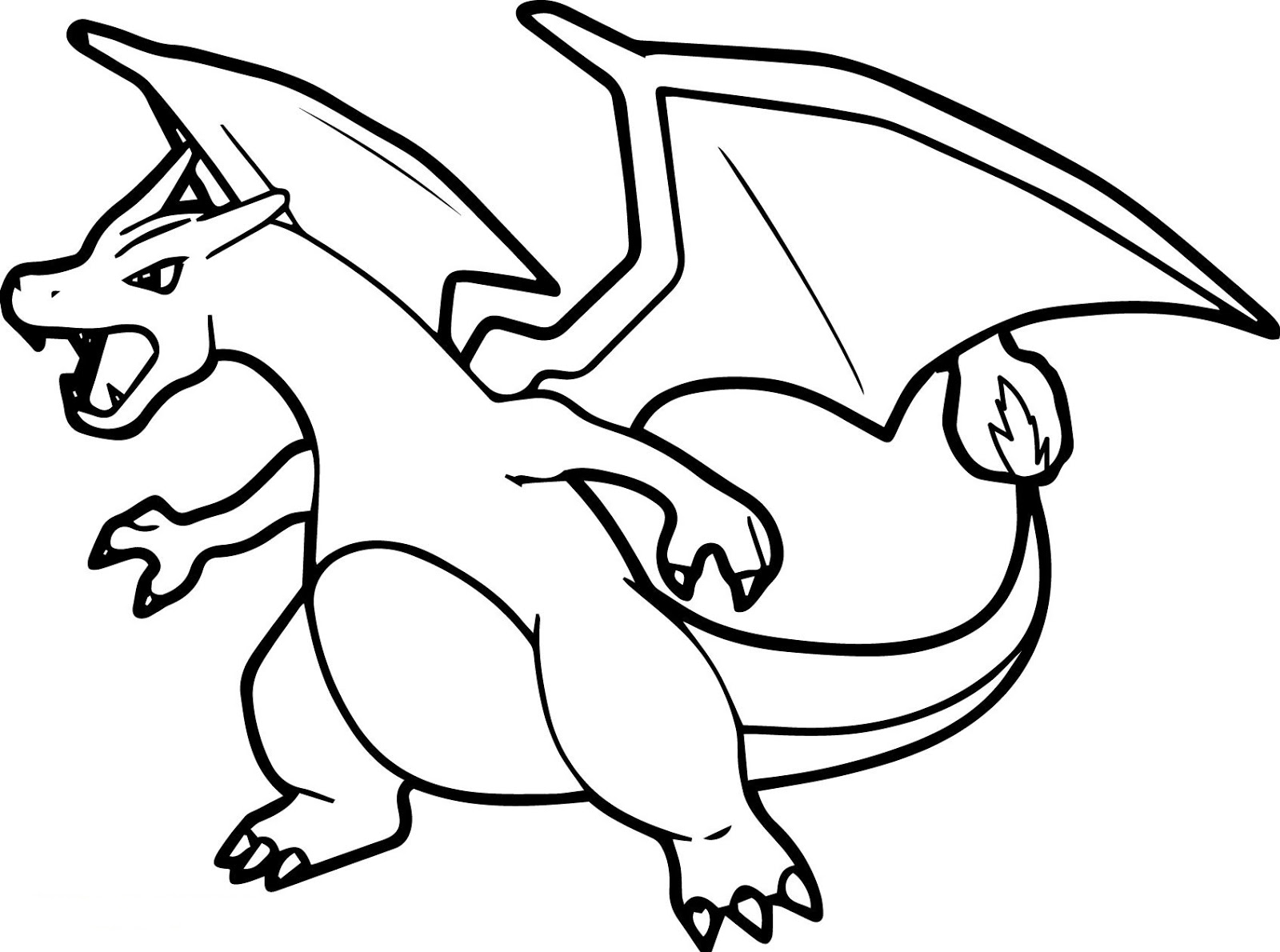 Desenho deCharizard Pokemon para colorir