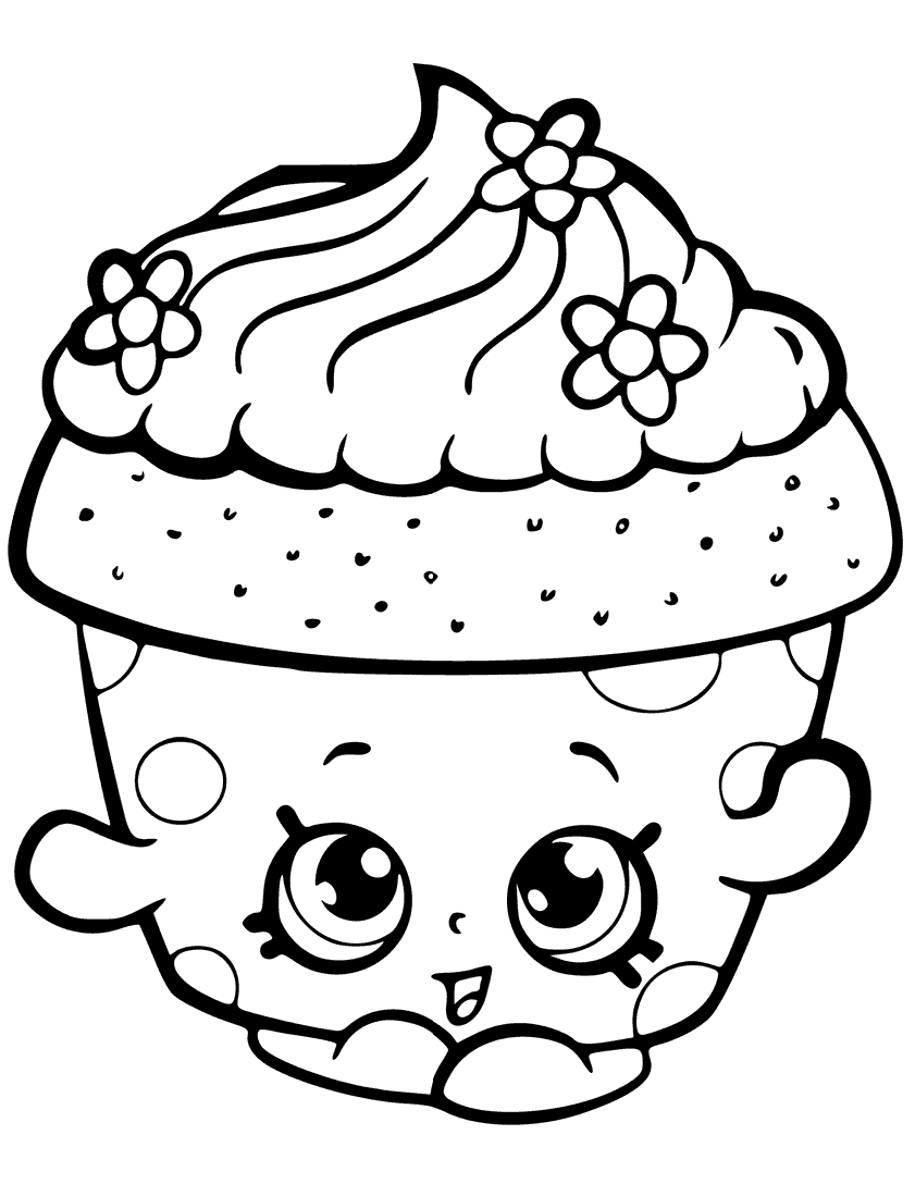 Desenho deCupcake Shopkin para colorir