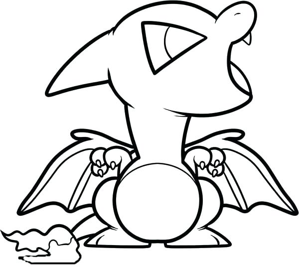 Desenho deChibi Charizard para colorir