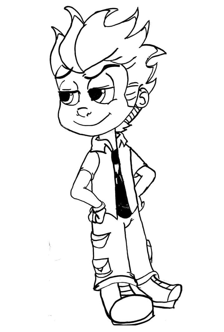 Desenho deJohnny Test 10 para colorir