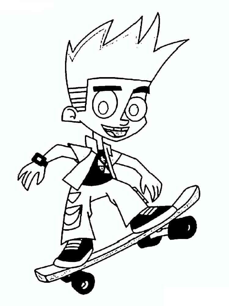 Desenhos de Johnny Test para colorir