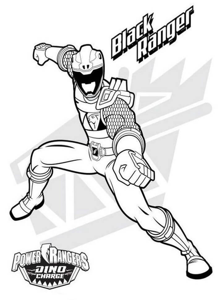 Desenho de Ação do Power Ranger para colorir