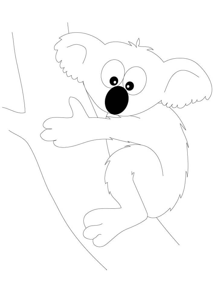 Desenho deAdorável Coala 5 para colorir