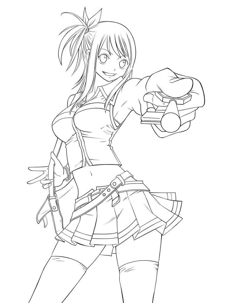 Desenho deAdorável Lucy Heartfilia 1 para colorir