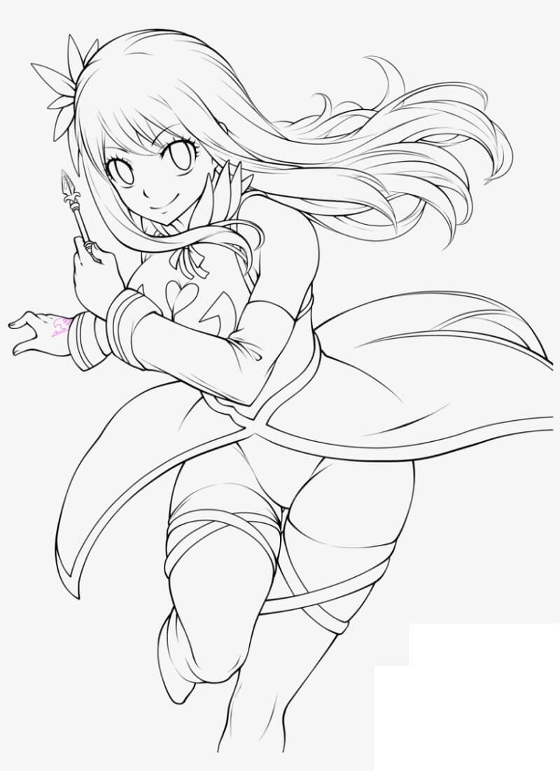 Desenho deAdorável Lucy Heartfilia 4 para colorir