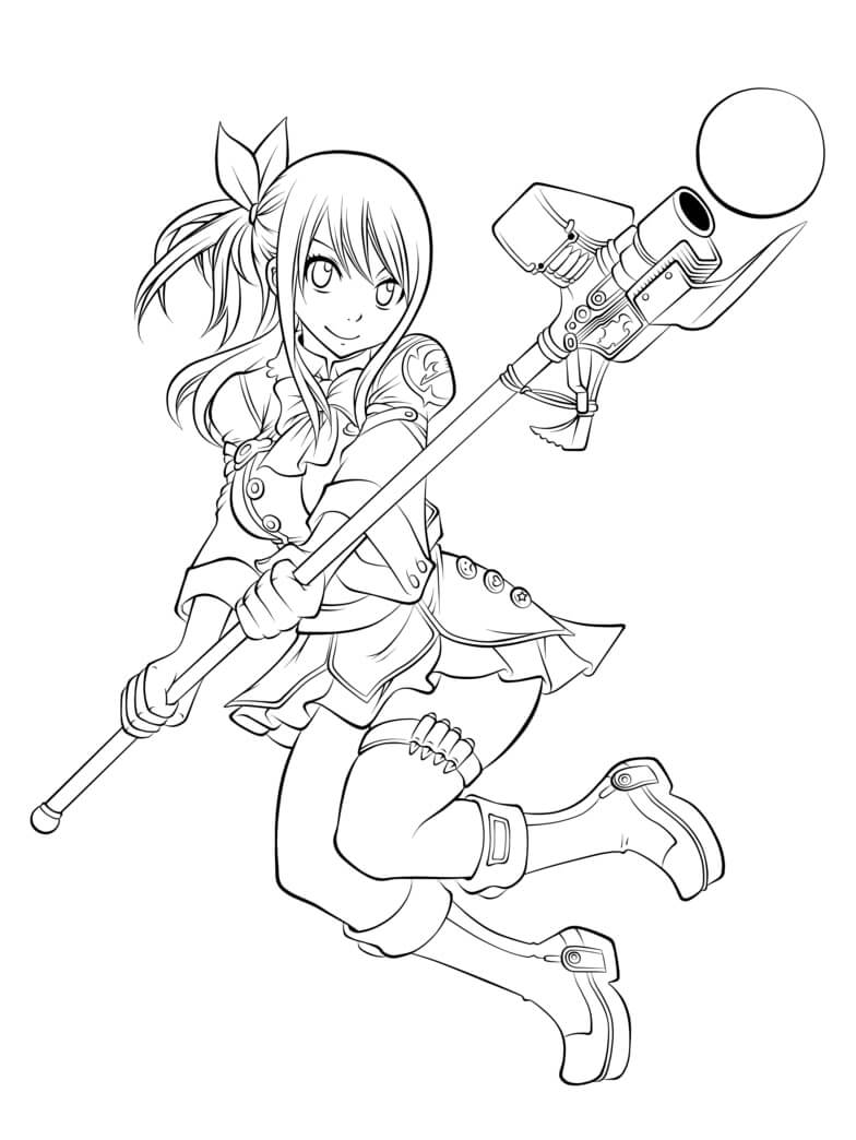 Desenho deAdorável Lucy Heartfilia 6 para colorir