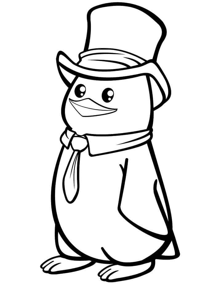 Desenho deAdorável Pinguim 3 para colorir