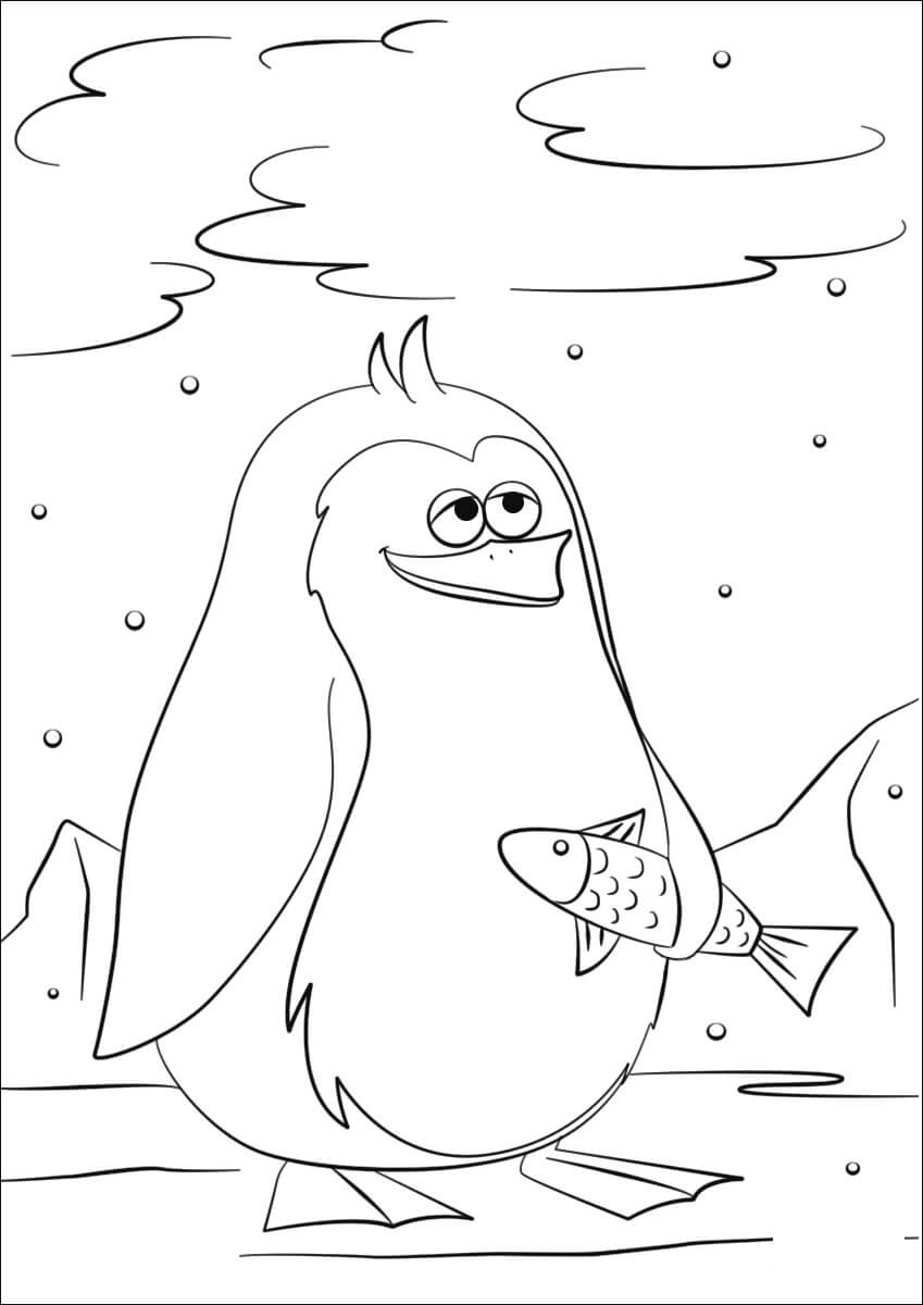 Desenho de Adorável Pinguim 5 para colorir