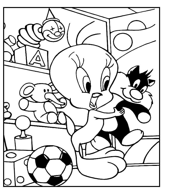 Desenho de Adorável Piu-Piu 3 para colorir