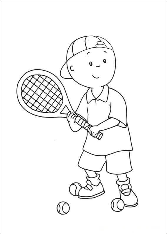 Desenho de desenho adorável caillou para colorir 1 para colorir