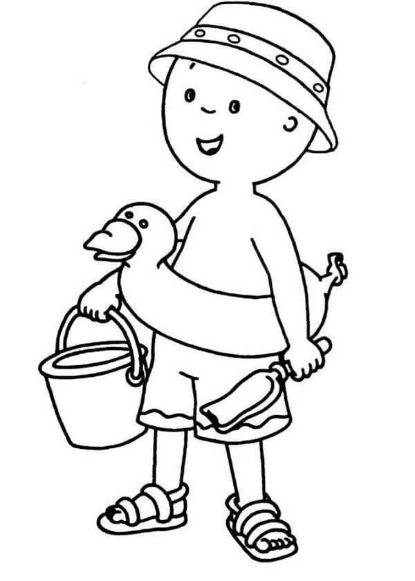 Desenho deAdorável Caillou 5 para colorir