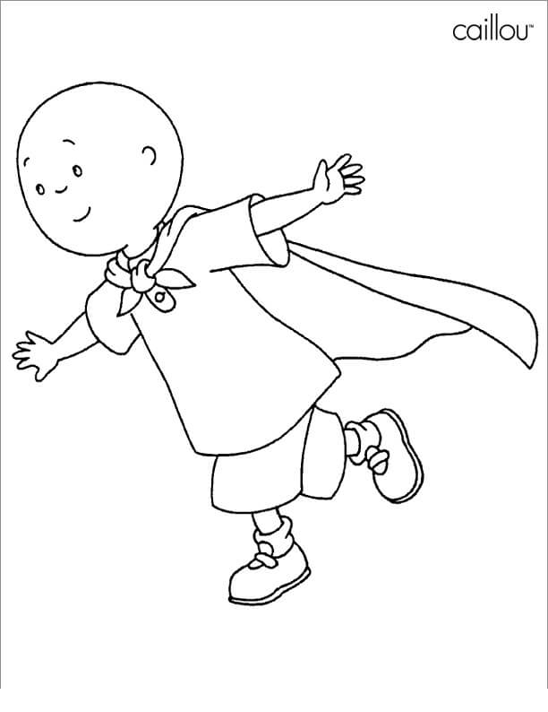 Desenho deAdorável Caillou 7 para colorir