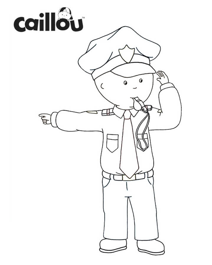 Desenho de Adorável Caillou 8 para colorir