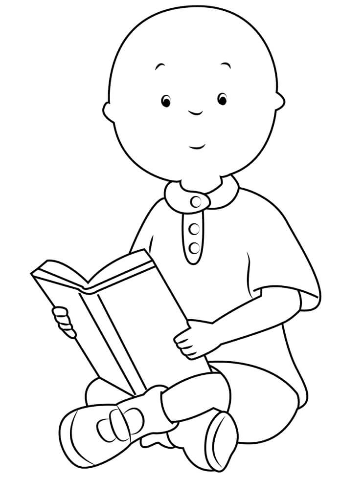 Desenho de Adorável Caillou para colorir