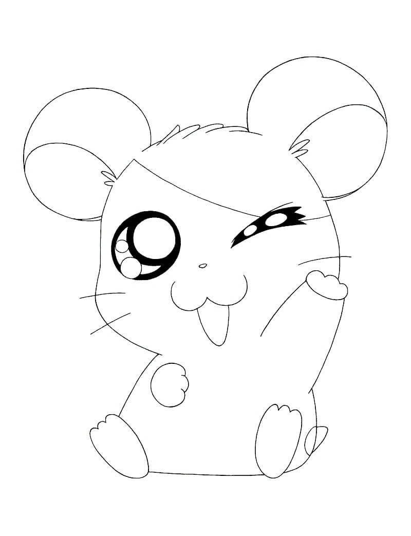 Desenho deAdorável Hamtaro 5 para colorir