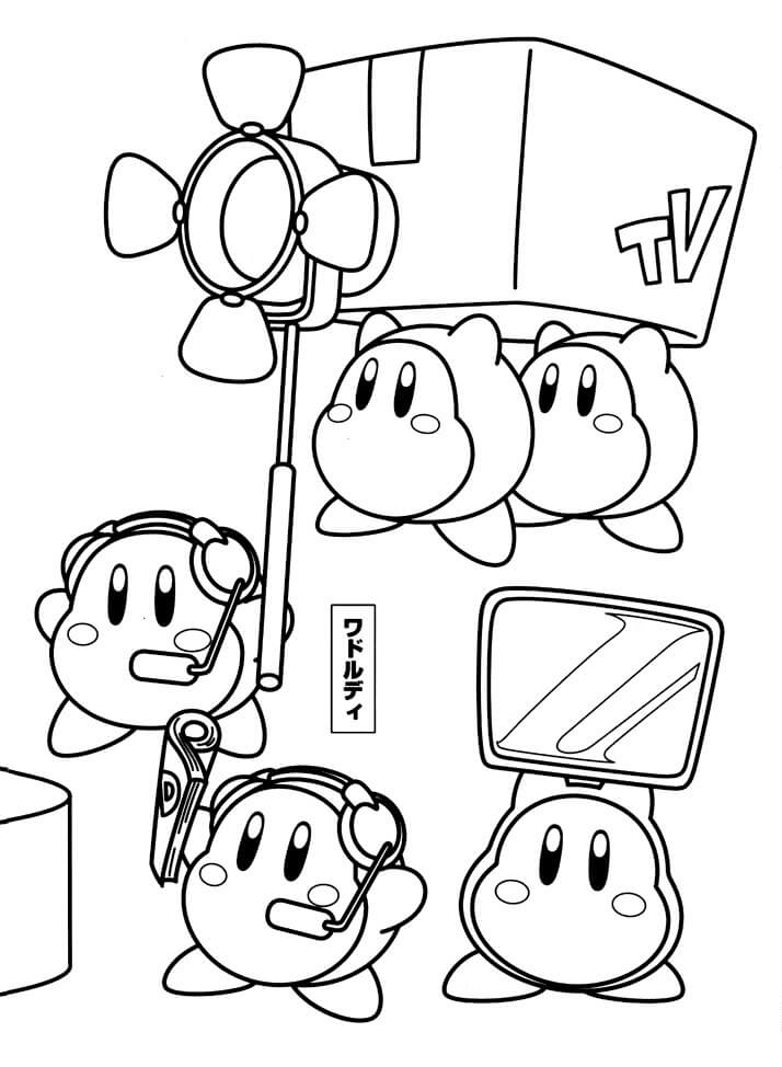 Desenho deAdorável Kirby 2 para colorir