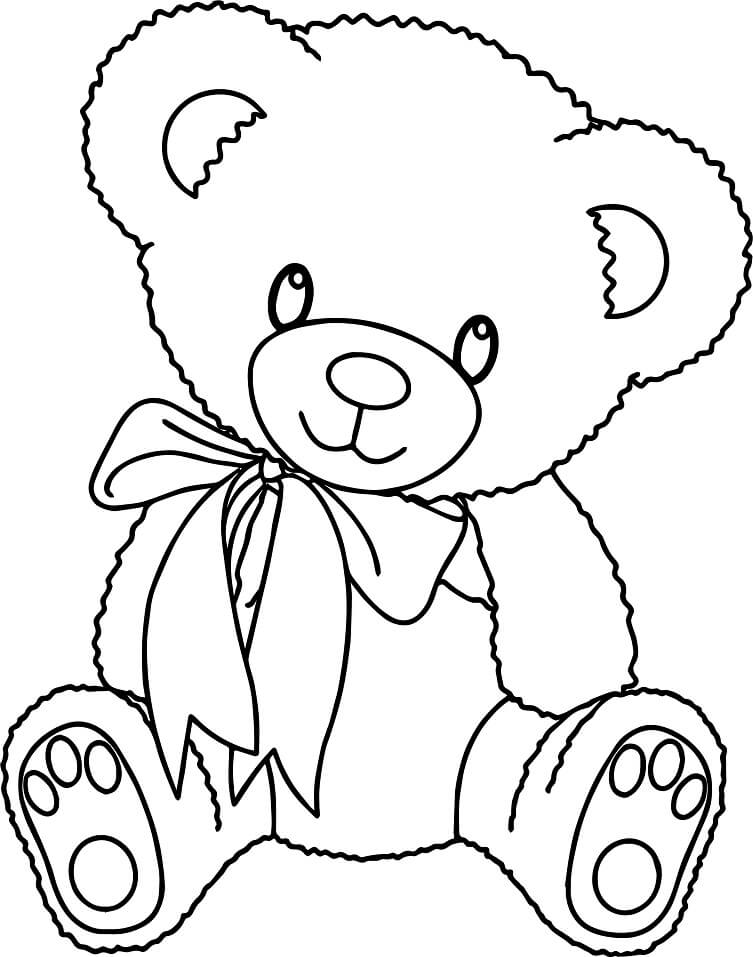 Desenho deAdorável Urso 1 para colorir