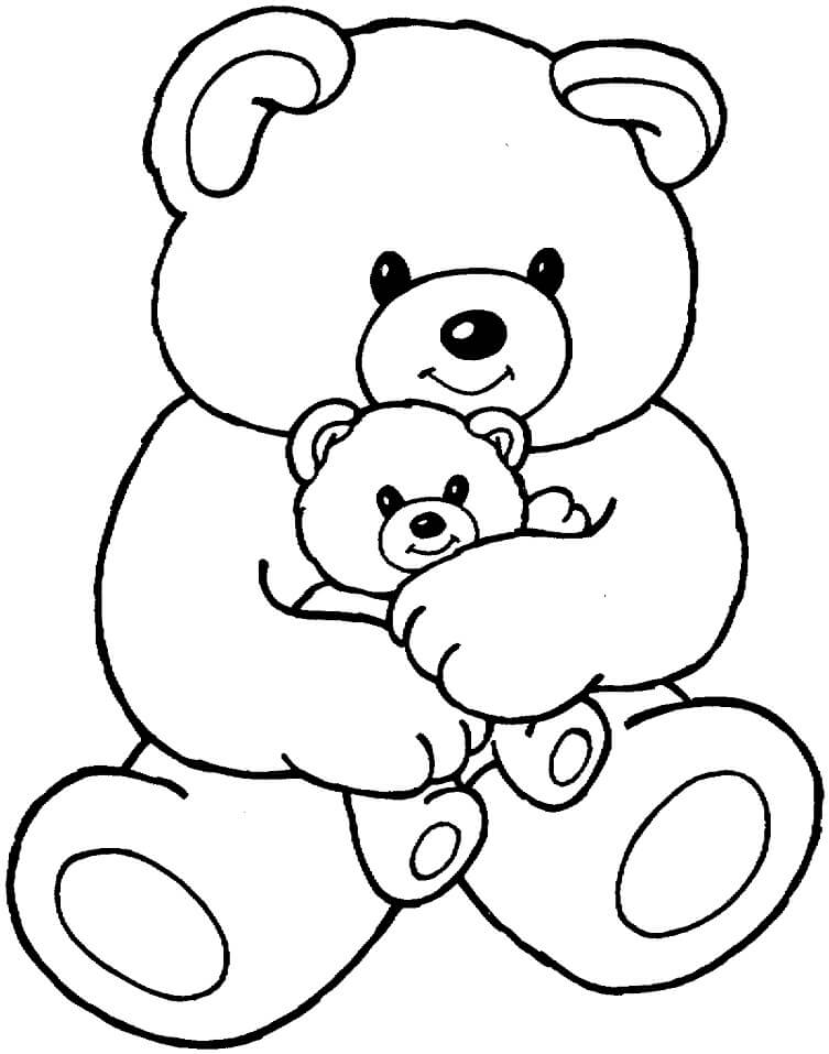 Desenho deAdorável Urso 2 para colorir