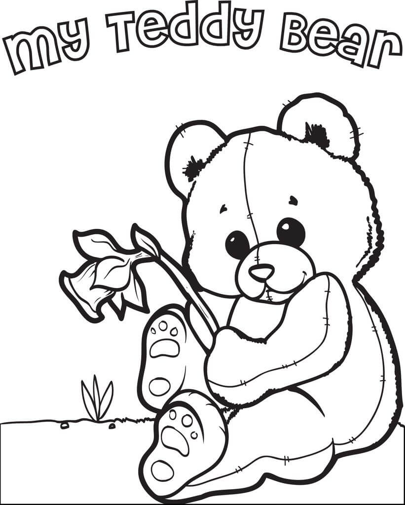 Desenho deAdorável Urso 5 para colorir