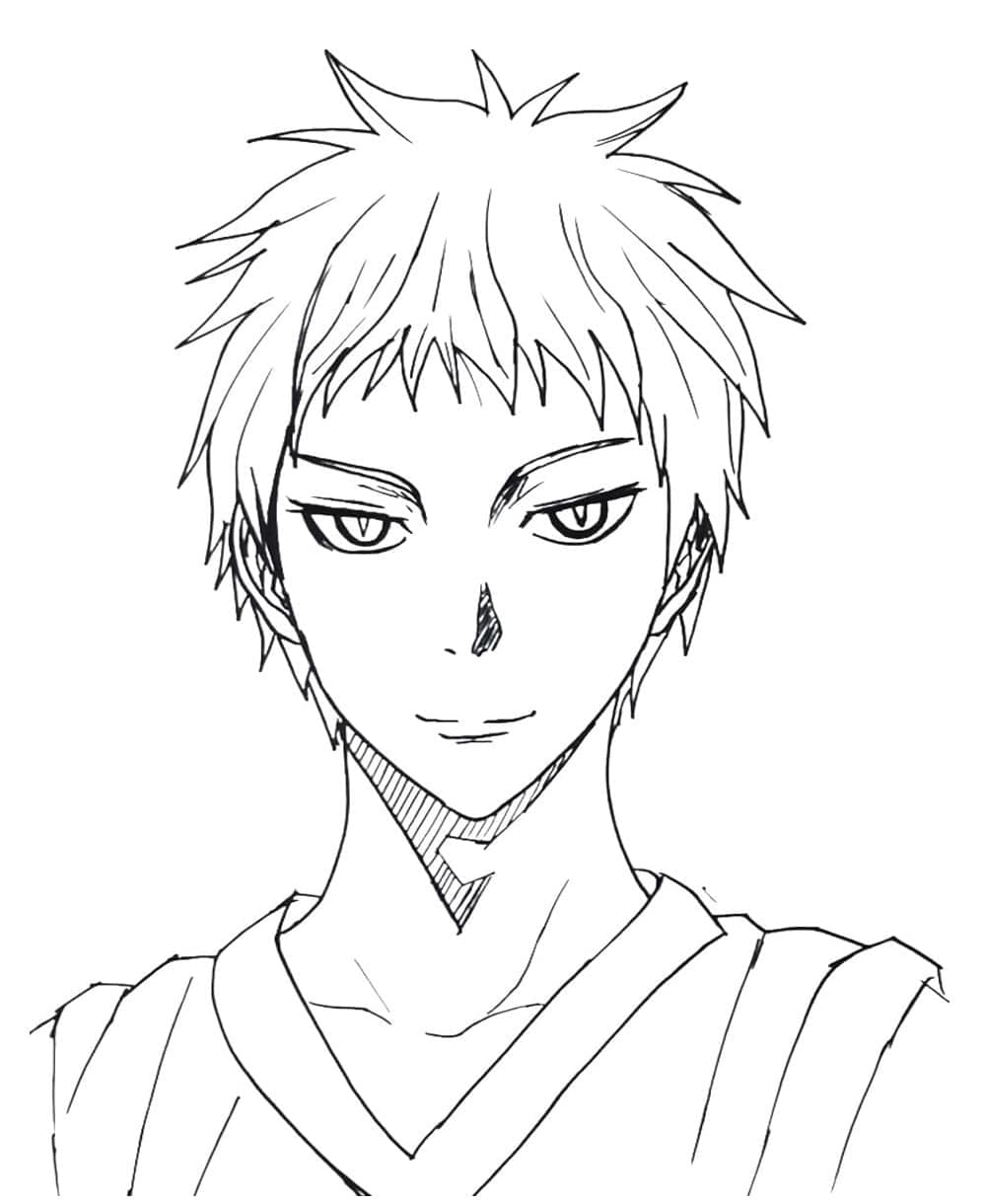 Desenho deAkashi Seijuro de Kuroko No Basket para colorir