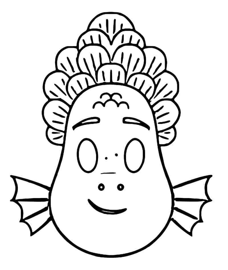 Desenho deAlberto Emoji para colorir