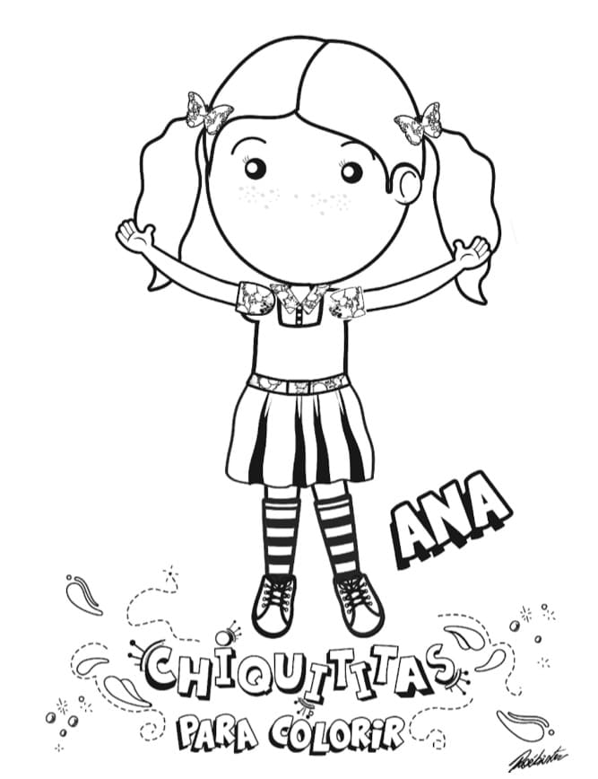 Desenhos de Chiquititas para colorir