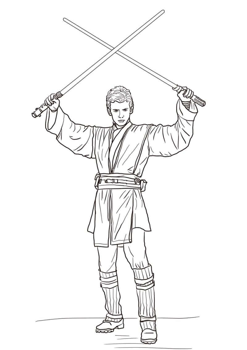 Desenho de Anakin Skywalker para colorir