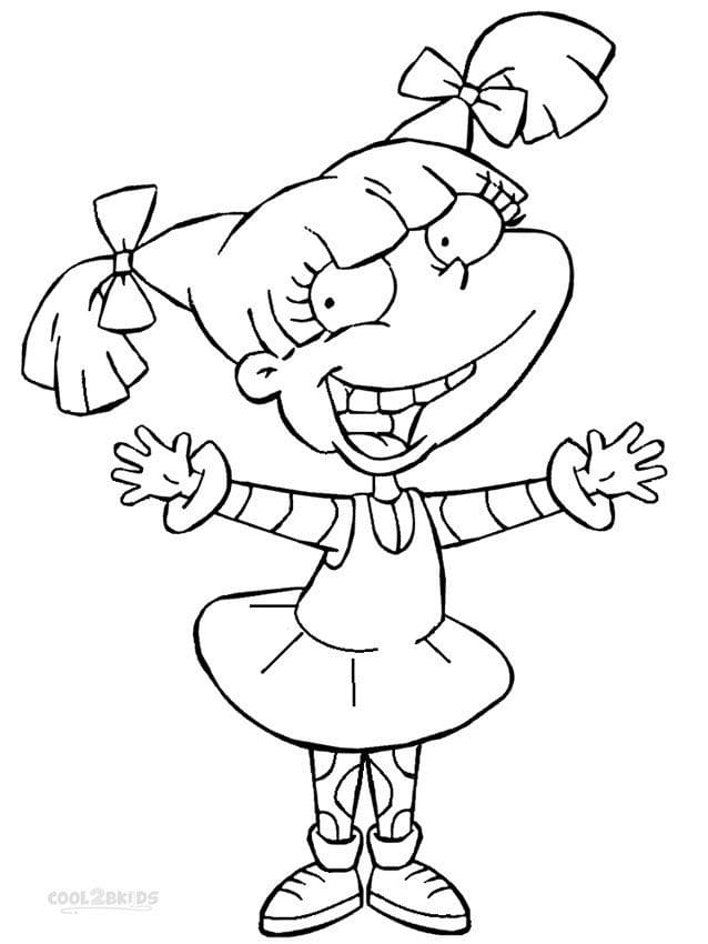 Desenho deAngelica de Rugrats para colorir