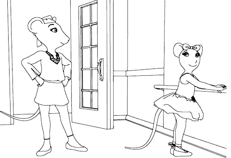 Desenho deAngelina Ballerina 13 para colorir