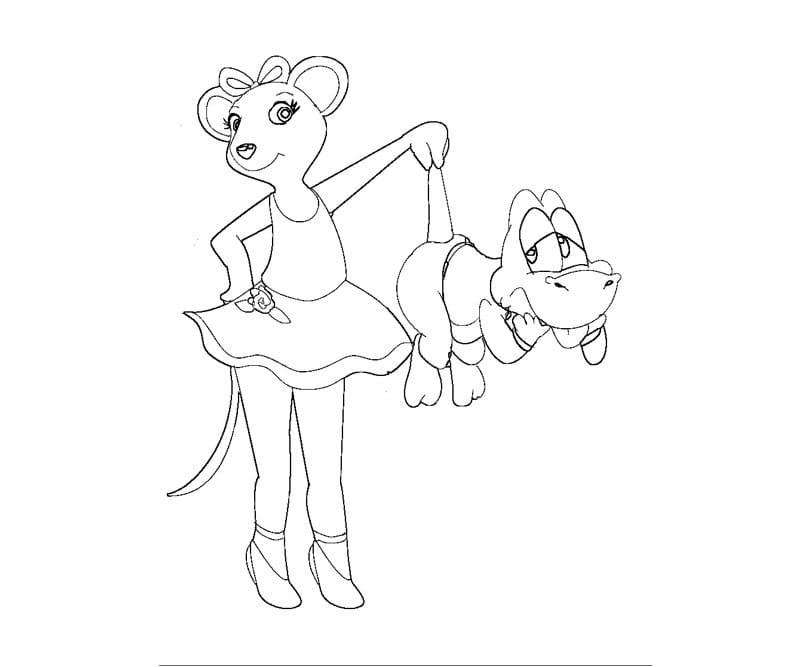 Desenho deAngelina Ballerina 16 para colorir