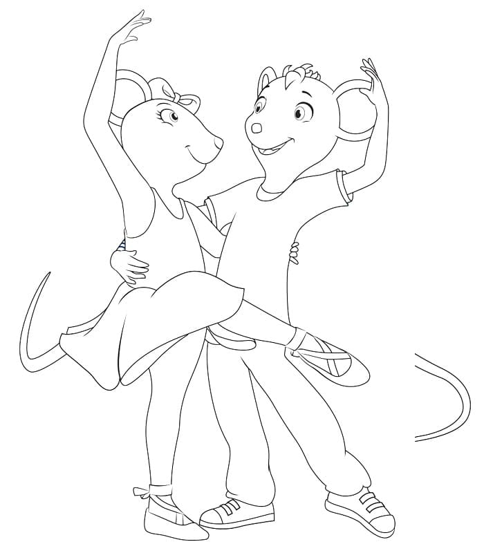 Desenho deAngelina Ballerina 7 para colorir