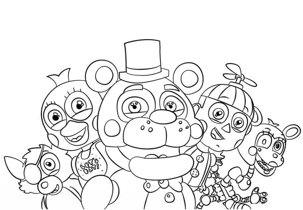 Desenho deAnimatronics 2 para colorir