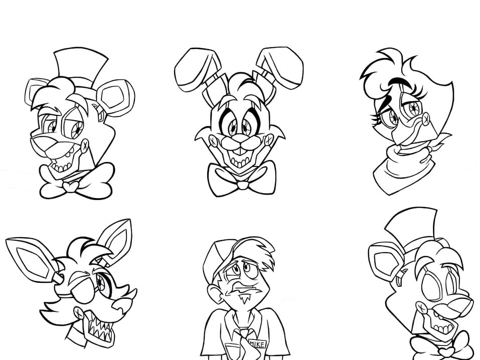 Desenho deAnimatronics 7 para colorir