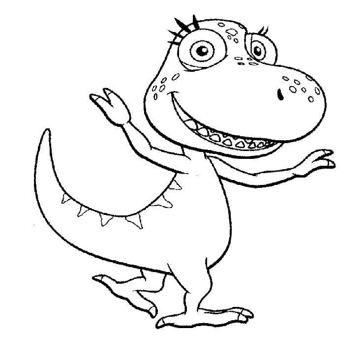 Desenho deAnnie de Dinotrem para colorir