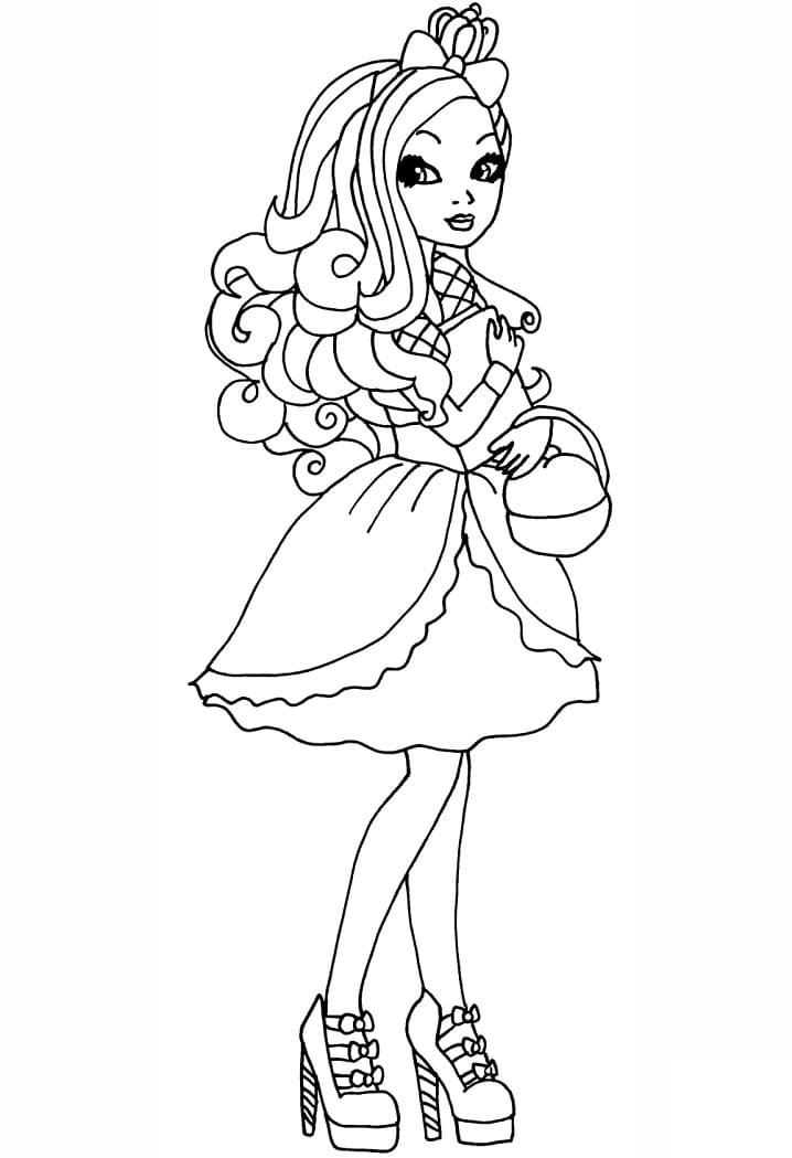 Desenho deApple Ever After High para colorir