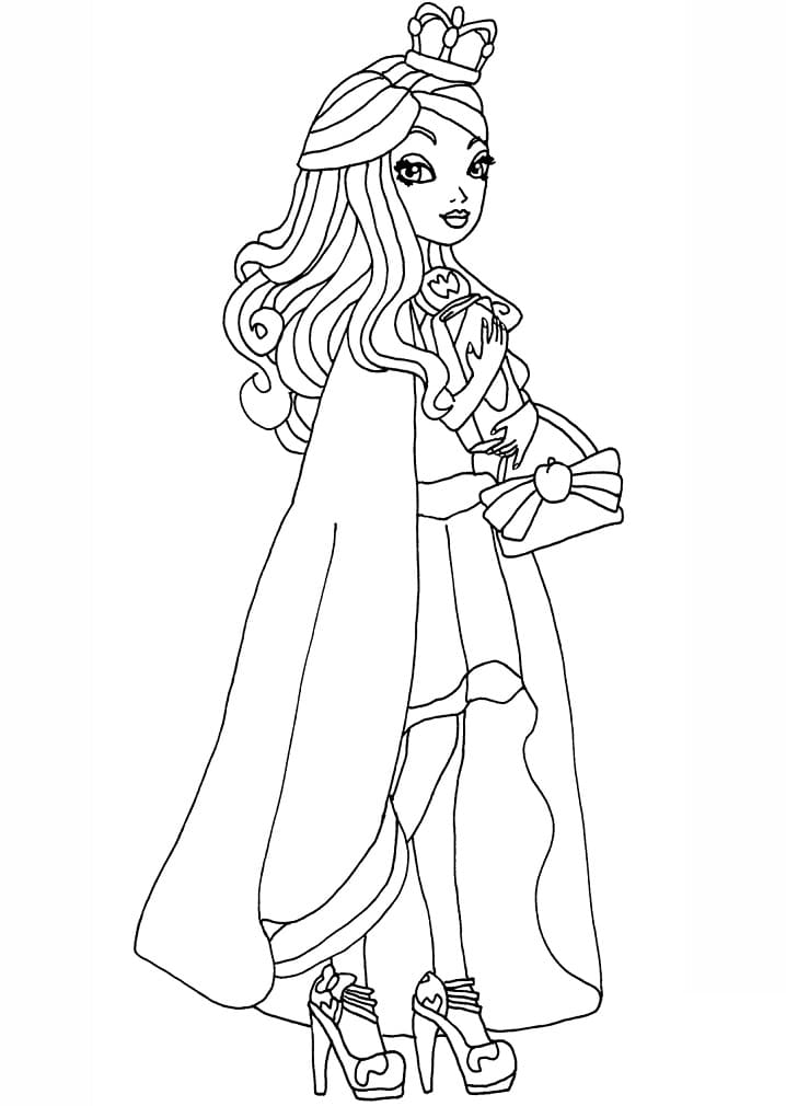 Desenho deApple White Ever After High para colorir