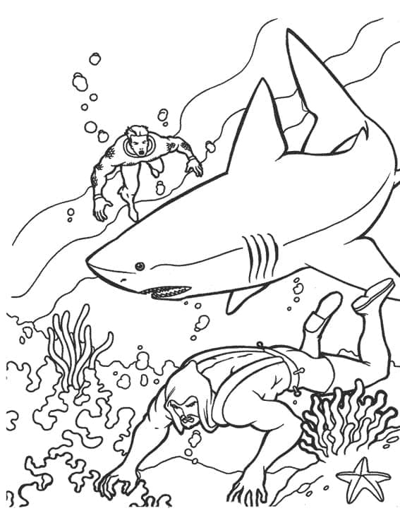 Desenho deAquaman 1 para colorir