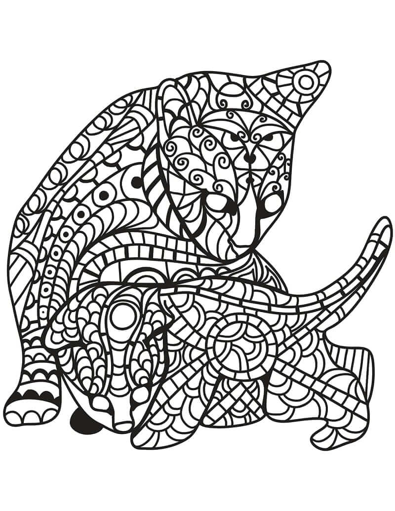 Desenho deArte Zentangle Maravilhosa 1 para colorir